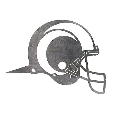 Los Angeles Rams Metal Garden Art Helmet Spike