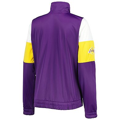 Women's G-III 4Her by Carl Banks Purple Los Angeles Lakers Change Up Full-Zip Track Jacket