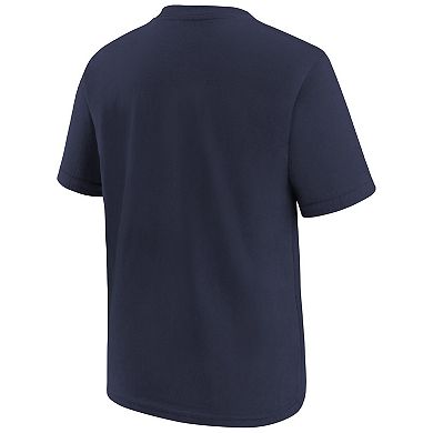 Youth Nike Navy New England Patriots Icon Football T-Shirt