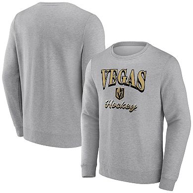 Men's Fanatics Branded Heather Gray Vegas Golden Knights Special Edition 2.0 Pullover Sweatshirt
