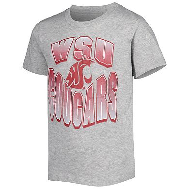 Youth Crimson/Heather Gray Washington State Cougars Game Day T-Shirt Combo Pack