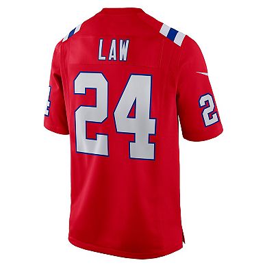 Men's Nike Ty Law Red New England Patriots Retired Player Alternate Game Jersey