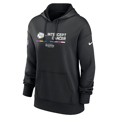 Women's Nike Black Kansas City Chiefs 2022 NFL Crucial Catch Therma Performance Pullover Hoodie