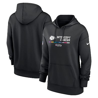 Women's Nike Black Kansas City Chiefs 2022 NFL Crucial Catch Therma Performance Pullover Hoodie