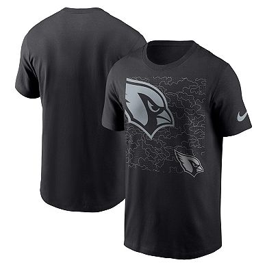 Men's Nike Black Arizona Cardinals RFLCTV T-Shirt