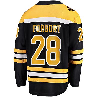 Men's Fanatics Branded Derek Forbort Black Boston Bruins Home Breakaway Player Jersey