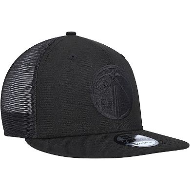 Men's New Era Black Washington Wizards Classic 9FIFTY Trucker Snapback Hat