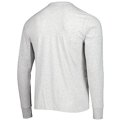 Men's '47 Heathered Gray San Francisco 49ers Dozer Franklin Long Sleeve T-Shirt