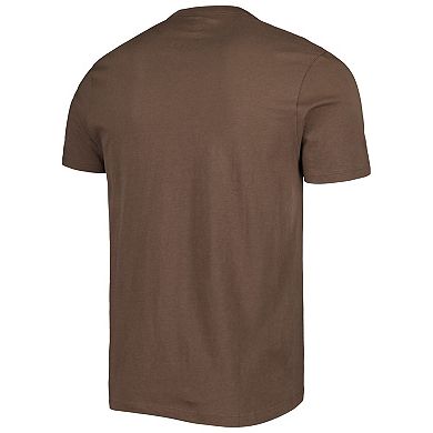 Men's '47 Brown Cleveland Browns Wordmark Rider Franklin T-Shirt