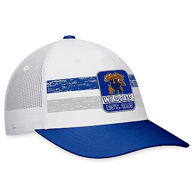 Men's Top of the World White/Royal Kentucky Wildcats Retro Fade Snapback Hat