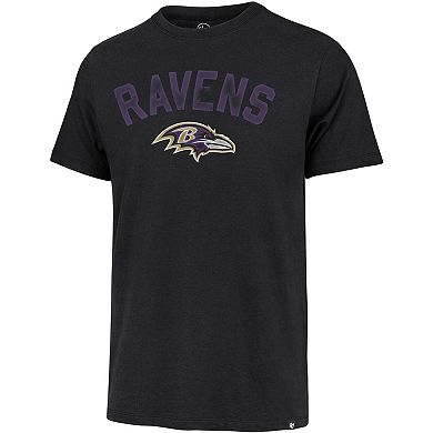 Men's '47 Black Baltimore Ravens All Arch Franklin T-Shirt