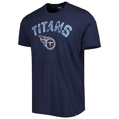 Men's '47 Navy Tennessee Titans All Arch Franklin T-Shirt