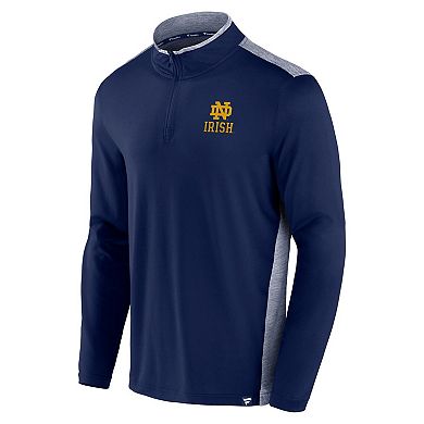 Men's Fanatics Branded Navy Notre Dame Fighting Irish Recharged Quarter-Zip Jacket