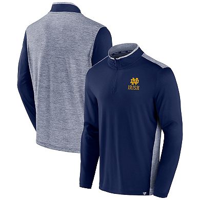 Men's Fanatics Branded Navy Notre Dame Fighting Irish Recharged Quarter-Zip Jacket