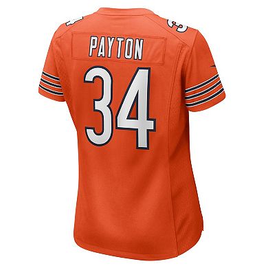 Women's Nike Walter Payton Orange Chicago Bears Retired Player Jersey