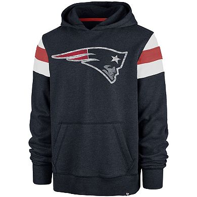 Men's '47 Navy New England Patriots Premier Nico Pullover Hoodie