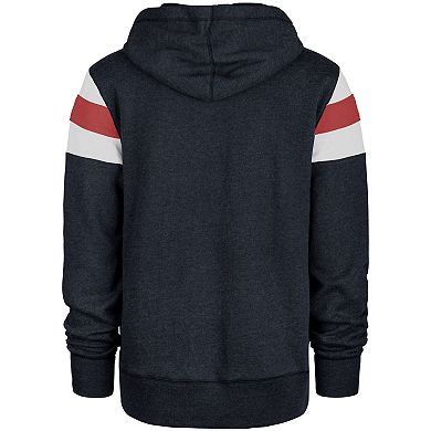 Men's '47 Navy New England Patriots Premier Nico Pullover Hoodie