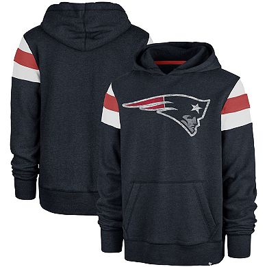 Men's '47 Navy New England Patriots Premier Nico Pullover Hoodie