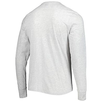 Men's '47 Heathered Gray Los Angeles Rams Dozer Franklin Long Sleeve T-Shirt