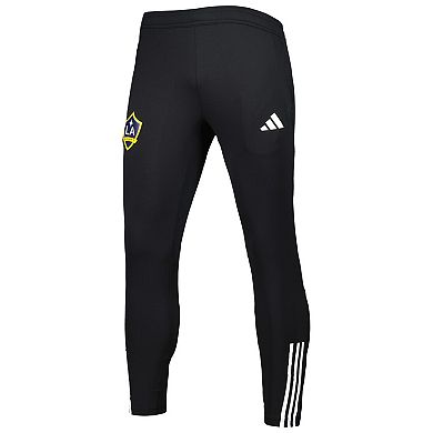 Men's adidas Black LA Galaxy 2023 On-Field Team Crest AEROREADY Training Pants