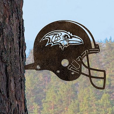 Baltimore Ravens Metal Garden Art Helmet Spike