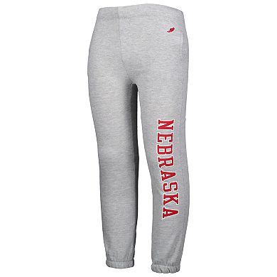 Youth League Collegiate Wear Heather Gray Nebraska Huskers Essential Pants