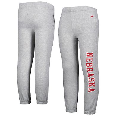 Youth League Collegiate Wear Heather Gray Nebraska Huskers Essential Pants