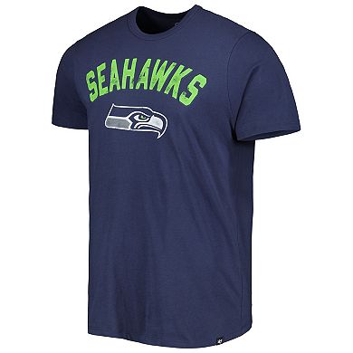 Men's '47 College Navy Seattle Seahawks All Arch Franklin T-Shirt