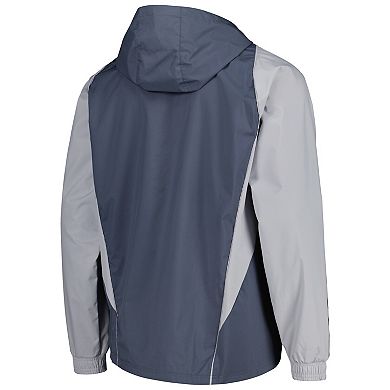 Men's adidas Charcoal FC Dallas All-Weather Raglan Hoodie Full-Zip Jacket