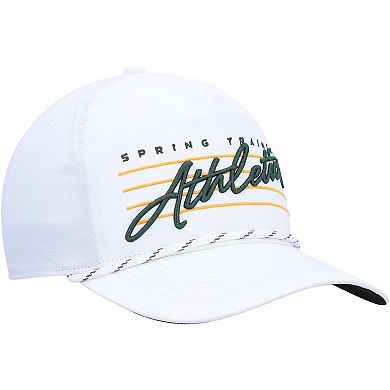 Men's '47  White Oakland Athletics Downburst Hitch Snapback Hat