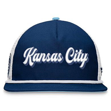 Men's Fanatics Branded Navy/White Sporting Kansas City True Classic Golf Snapback Hat