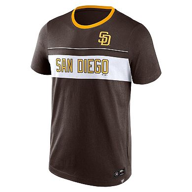 Men's Fanatics Branded Brown San Diego Padres Claim The Win T-Shirt