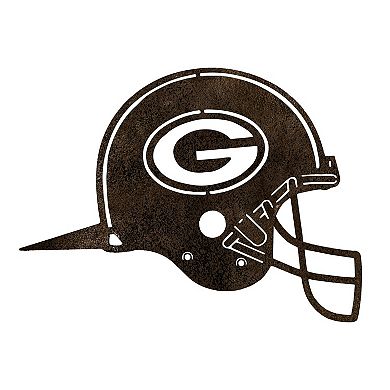 Green Bay Packers Metal Garden Art Helmet Spike
