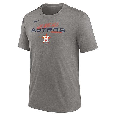 Men's Nike Heather Charcoal Houston Astros We Are All Tri-Blend T-Shirt