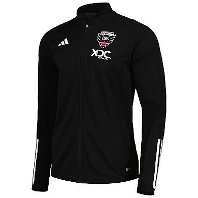 Men's adidas Black D.C. United 2023 On-Field AEROREADY Full-Zip Training Top
