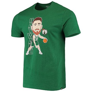 Men's '47 Gordon Hayward Heathered Kelly Green Boston Celtics Bobblehead T-Shirt