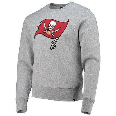 Men's '47 Heathered Gray Tampa Bay Buccaneers Imprint Headline Logo Pullover Sweatshirt