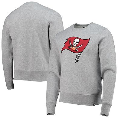 Men's '47 Heathered Gray Tampa Bay Buccaneers Imprint Headline Logo Pullover Sweatshirt