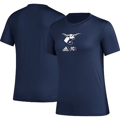 Women's adidas Navy FC Dallas AEROREADY Club Icon T-Shirt