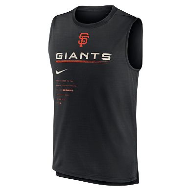 Men's Nike Black San Francisco Giants Exceed Performance Tank Top