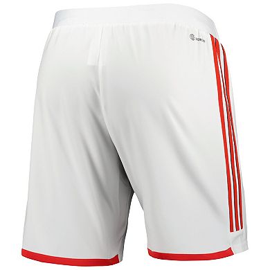 Men's adidas White New England Revolution 2023 Away AEROREADY Authentic Shorts