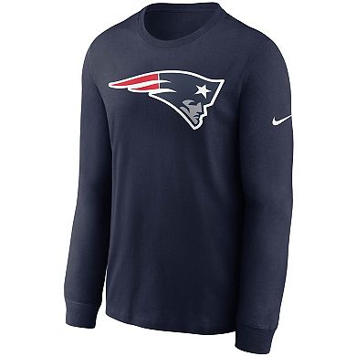 Men's Nike Navy New England Patriots Primary Logo Long Sleeve T-Shirt