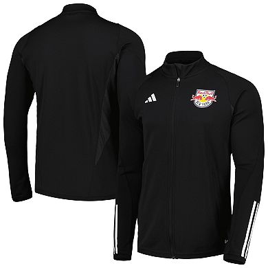 Men's adidas Black New York Red Bulls 2023 On-Field AEROREADY Full-Zip Training Top
