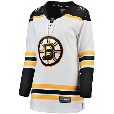 Women's Fanatics Branded White Boston Bruins Away Breakaway Jersey