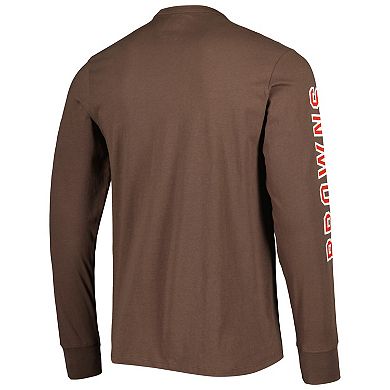 Men's Cleveland Browns '47 Brown Franklin Long Sleeve T-Shirt