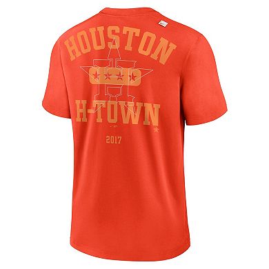 Men's Nike Orange Houston Astros Statement Game Over T-Shirt