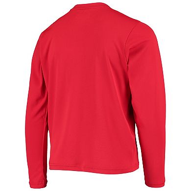 Youth Red Georgia Bulldogs PFG Terminal Tackle Long Sleeve Omni-Shade T-Shirt