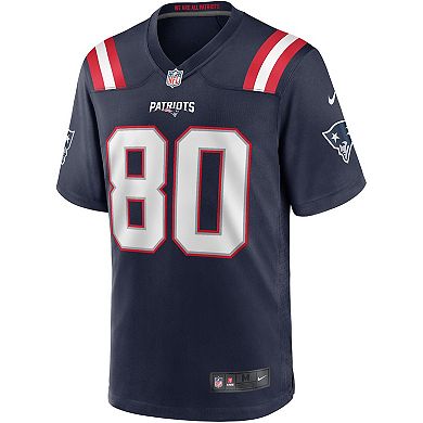 Men's Nike Troy Brown Navy New England Patriots Game Retired Player Jersey