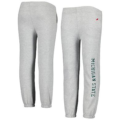 Youth League Collegiate Wear Heather Gray Michigan State Spartans Essential Pants