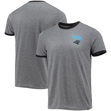 Men's '47 Gray Carolina Panthers Rundown T-Shirt